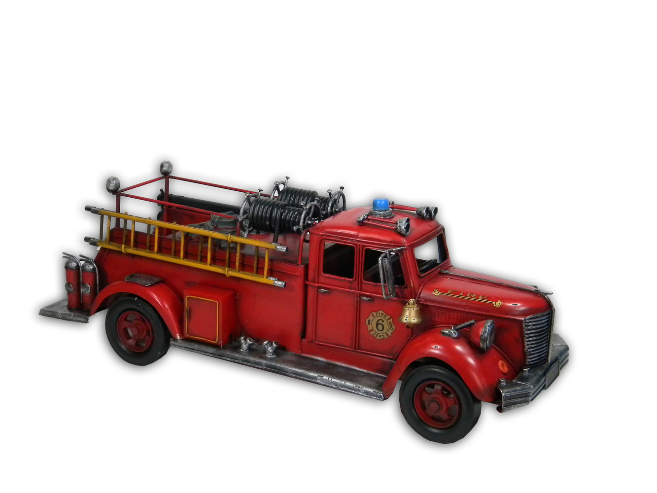 Metal fire truck